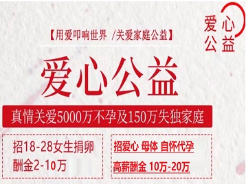 桥东捐卵助孕生子 爱心志愿者招募